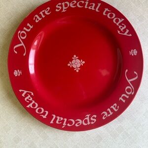Red Celebration Plate!!